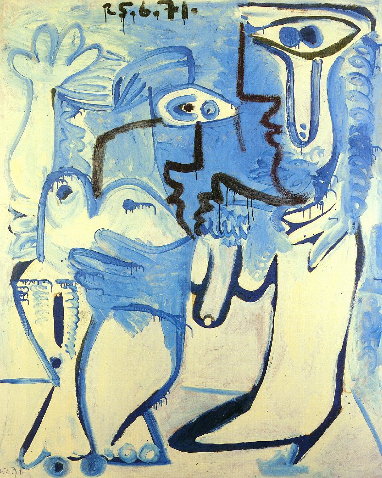 Picasso Man and Woman 1971